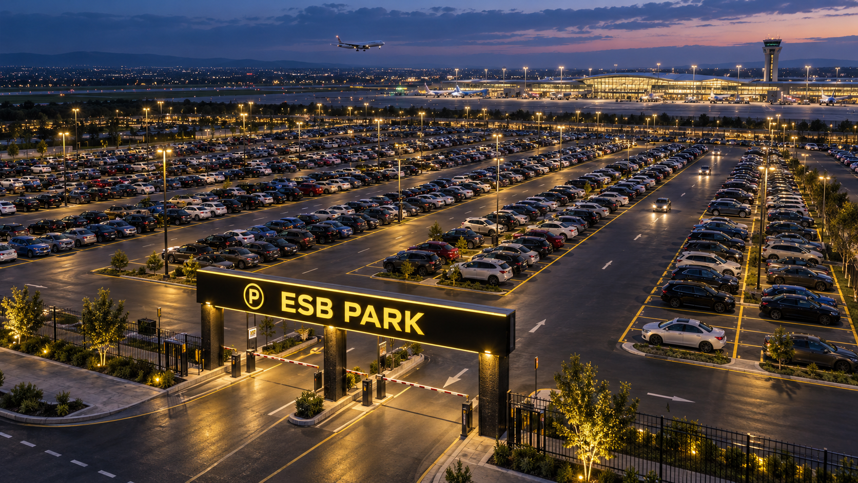 ESB Park geniş otopark alanı